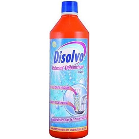 Déboucheur chimique puissant 1L – Dissout les obstructions – Compatible avec canalisations en plastique – Parfum agréable