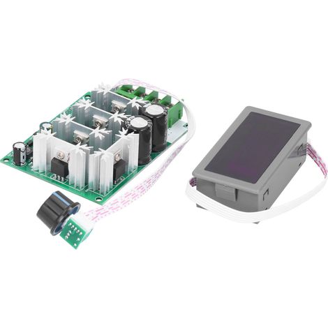 Drehzahlreglermodul mit Digitalanzeige, PWM-Gleichstrommotor, Hochleistungsregler DC12–80V 30A (1/5)