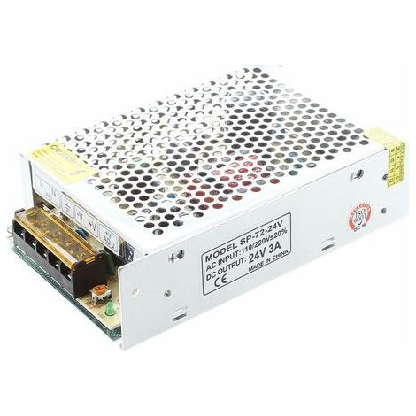 Adaptador de corriente transformador SODIAL(R) AC 110/220V 24VDC 3A 72W para tiras LED flexibles (1/5)