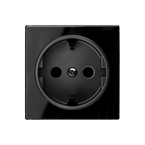 Cache-fiche Schuko 2P + TT CRISTAL NOIR NIESSEN SKY 8588 CN