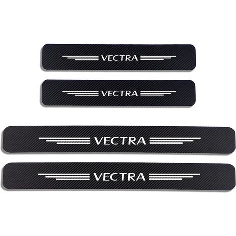 (Pour Vectra blanche) 4 protections de seuil de porte de voiture,autocollants de protection de pédale d'entrée pour Opel Vectra A,B et C (1/3)