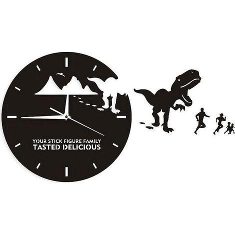 1 Stück Dinosaurier-Wanduhr (1/3)