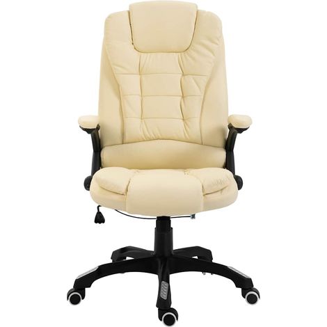 Maison Exclusive - Sedia da Ufficio Crema in Similpelle (1/5)