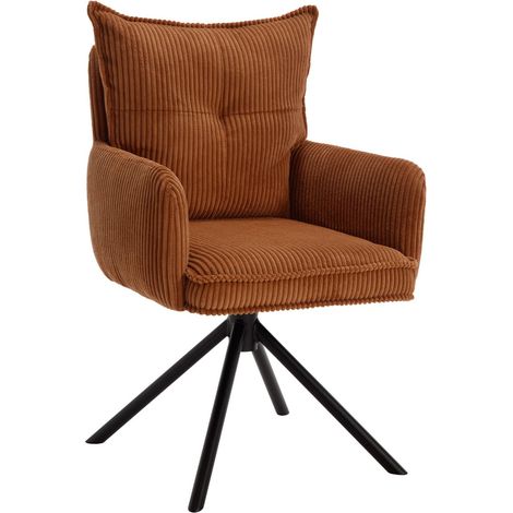 Wahson Silla de Oficina en Tela Silla de Ordenador Giratoria Ocasional Moderna Cómoda Silla de Escritorio para Casa Oficina, Marrón (1/5)