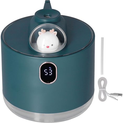 Humidificateur USB 500ml pour Voiture avec Veilleuse Vaisseau Spatial - Grande Capacité