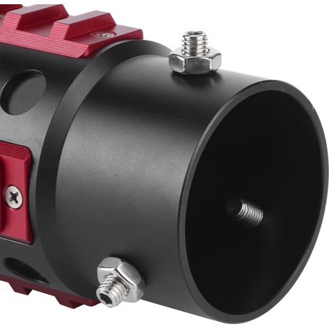 Auspuffanlage aus Aluminiumlegierung, Rennsport-Design, Granatenform, universeller Durchmesser 38–63 mm, roter Auspuff (1/5)