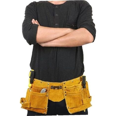 Ceinture De Couvreur Porte Outil En Cuir (1/4)