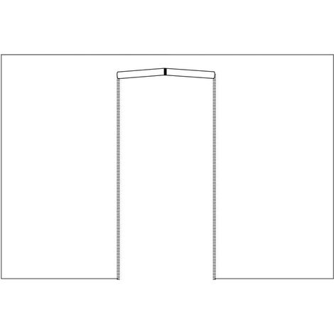 Lona lateral 3x2m blanca impermeable con puerta enrollable para gazebo plegable MARKET-PRO (1/3)