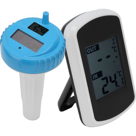 Kabelloses, schwimmendes Solarthermometer für Schwimmbäder, wasserdichter Temperaturmonitor (1/5)