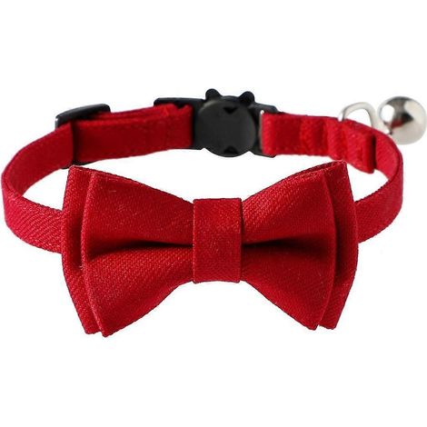 Niedliches Katzen-Fliegenhalsband mit Glöckchen, verstellbar für kleine Hunde - Stil 1