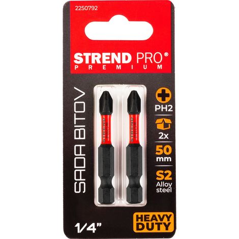 Bit Strend Pro Premium Phillips, PH 2, Pack. 2 Stk. (1/2)