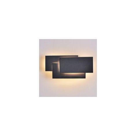 12W Applique murale moderne à LED blanc chaud 3000K pour salon chambre couloir véranda non réglable