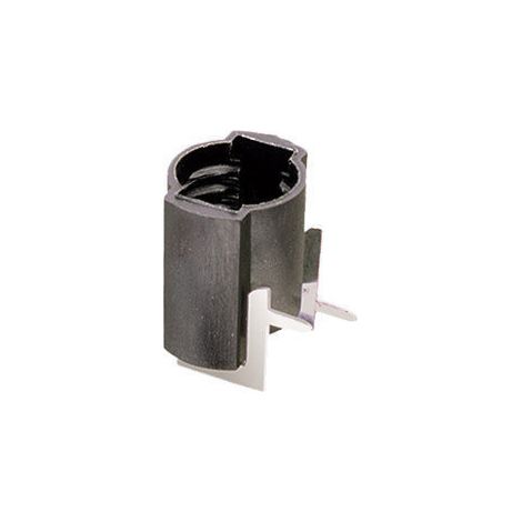 Einschraubfassung E-10 für horizontale Leiterplatte Schwarz Electro DH 12.041/N 8430552021444