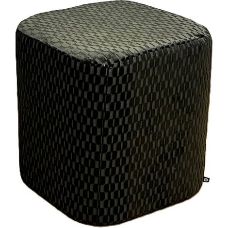 Pouf selia quadrato 35x35 cm verde - Atmosphera créateur d'intérieur (1/2)