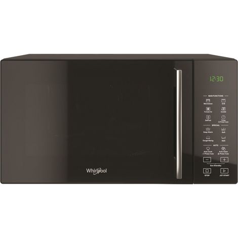 Whirlpool – Micro-ondes combiné 29L 900W noir – Gril 1200W – Convection 2300W – Technologie 6ème Sens – Dégivrage rapide Jet Defrost
