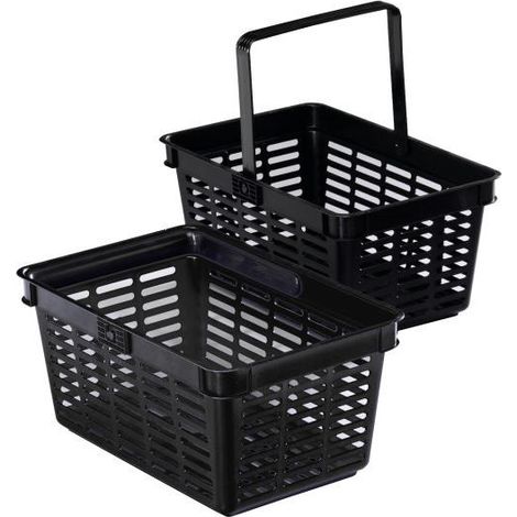 Durable Shopping Basket Nero Cestino per shopping