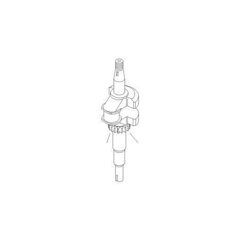 Original BRIGGS & STRATTON Rasenmähermotorwelle 496838