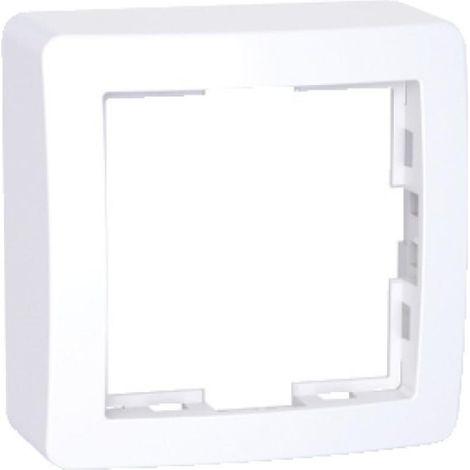 Cadre saillie 2 postes standard double 62x124mm prof. 31mm blanc polaire pour mecanisme Alrea (1/2)