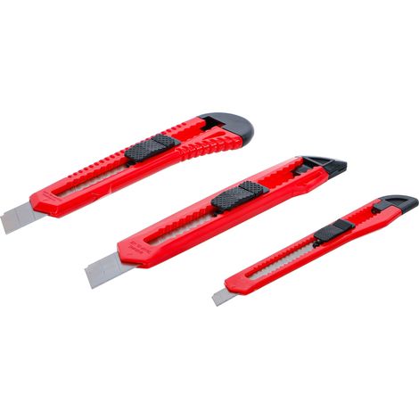 JEU DE CUTTERS Ã LAMES LARGEUR DE LAME 9 18 MM 3 PIÃCES BGS DIY 50599 (1/4)