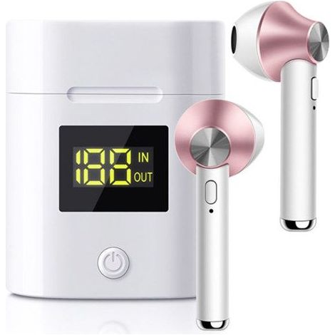 Écouteurs Sans Fil - AVIZAR - JeezPro - Bluetooth 5.0 - LED Rose - Résistant à la transpiration (1/2)