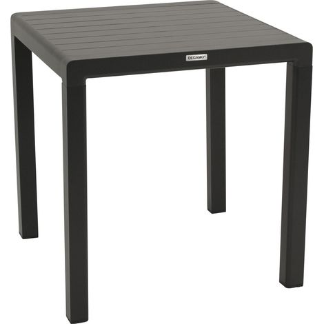 PARIS: Tisch 70x70cm quadratisch, Aluminium anthrazit