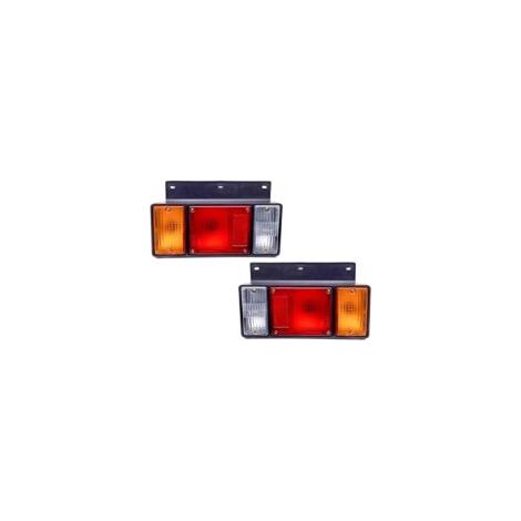 Fanali posteriori per auto e camion, indicatori di direzione, luci dei freni, per Isuzu, NPR, ELF, NPR, NKR, NHR e NLR 1987-2022 (Colore: Sinistra e Destra) - Crezuo (1/4)