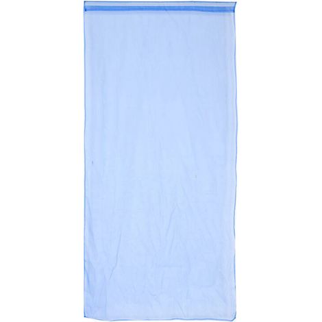 Phefop Rideau de Fenêtre Transparent avec Passe-Tringle, Polyester de qualité Supérieure, Filtrage de la Lumière, 200 X 100 Cm, Idéal pour Chambre et Balcon (Bleu foncé) (1/5)