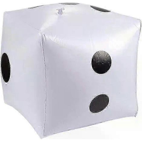 Dés gonflables amusants d'extérieur 3030cm, jeux de piscine, cube géant à points diagonaux, jouet pour enfants et adultes (1/5)