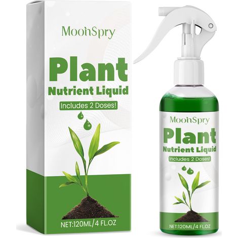 MOONSPRY Plant Nutrient Solution, Garden and Houseplant Fertilizer, Slow-Release Foliar Fertilizer (1/5)