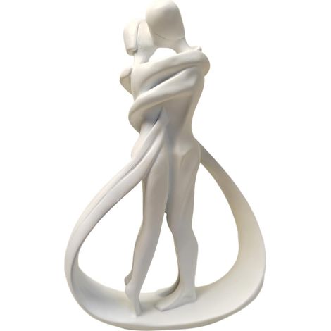 1 Statue Couple, Sculpture en Polyrésine, Figure Humaine Abstraite, Décoration Maison, Ornement Bureau (1/5)