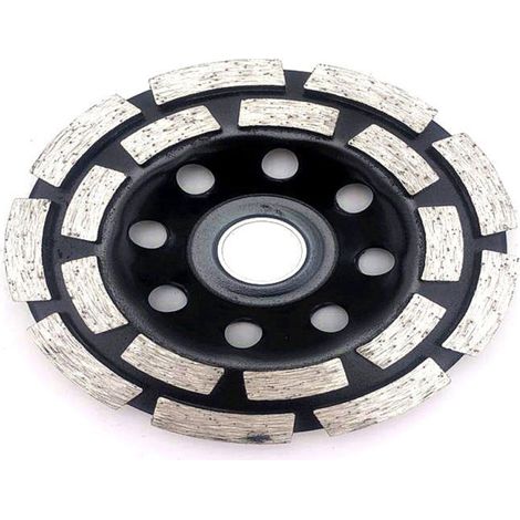 Meule diamantée pour marbre et béton, pièce polie, double rangée de meules abrasives. (1/5)