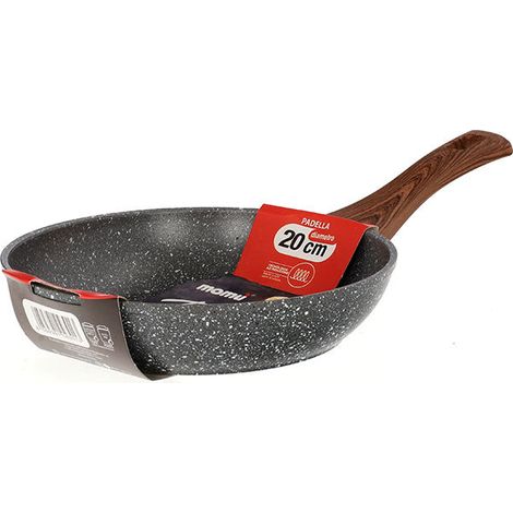 Mamù Padella ad induzione, antiaderente e antigraffio, Ø 20 cm, con alto spessore, extra resistente (1/4)