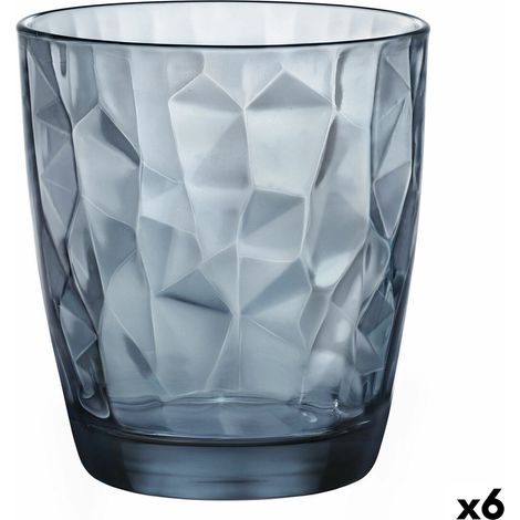 Verre à eau 300ml bleu – Design élégant – Coloration dans la masse – Passe au lave-vaisselle et micro-ondes – Bormioli Rocco (1/3)