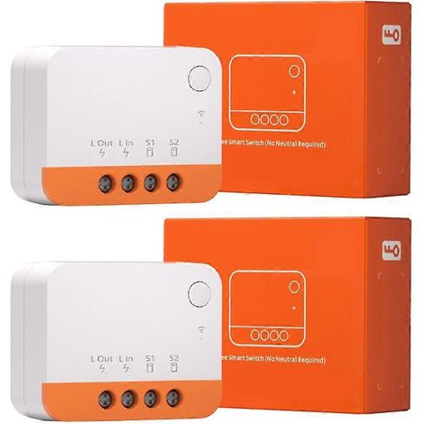 Interrupteur Zigbee DIY ZBMINI-L2 à 2 voies, sans fil neutre, pour la maison - 2- (1/4)
