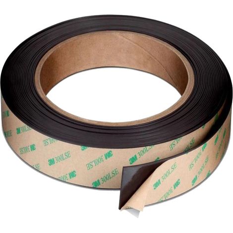 Neodym-Magnetband, 3M-Kleber, starke Haftkraft, 10 cm / 20 mm / 1,5 mm