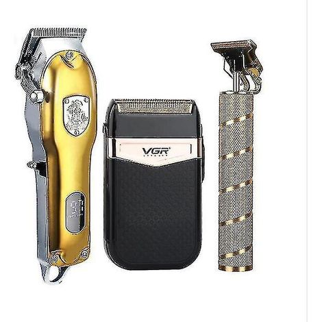 Tondeuse à cheveux électrique sans fil 2022, rasoir de précision 0 mm, machine de coupe de cheveux rechargeable pour hommes - Set3