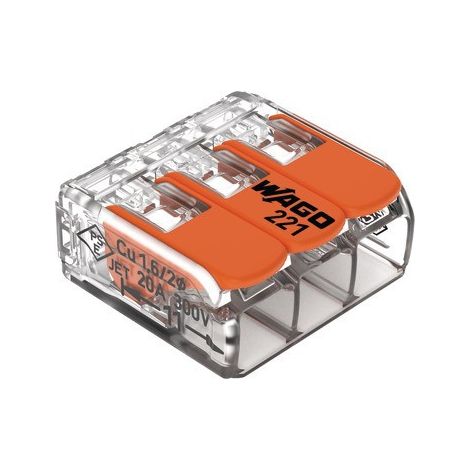 Borne de connexion tous conducteurs 3 fi- DIFF - 111895  - (X40)
