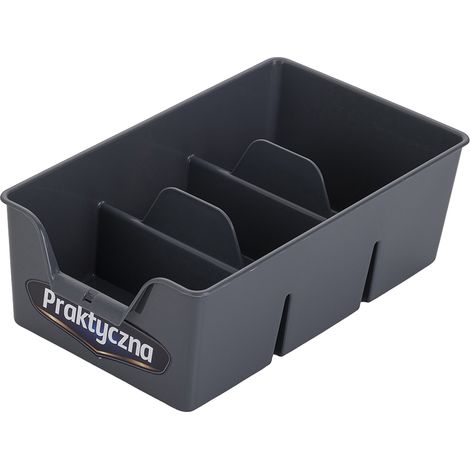 Organizzatore in plastica S 22X13.5X7.5CM grigio scuro -BEN