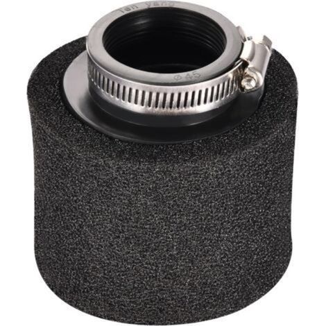 35-mm-Luftfilter – Doppelte Reinigungsschaumfilterung – Schwarz – Gerader Einlass – Für Motorräder, Karts, ATVs, Quads, Roller und Rennwagen mit 50–125 cm³ Hubraum (1/5)