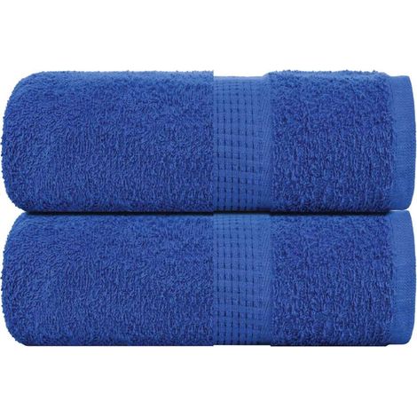 Filiyano-Serviettes d'invités FROGN, lot de 2, bleues, 30 x 50 cm, 360 g/m² (1/5)