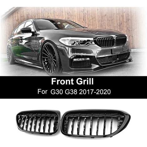 Paar sternförmige Kühlergrillblenden, kompatibel mit BMW G30 und G38 Modellen von 2018 bis 2021 (1/5)