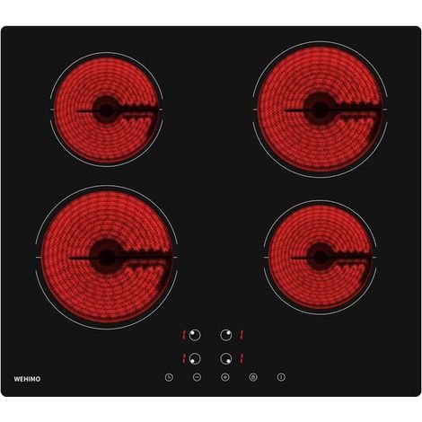 Ceramic Glass Hob - WEHIMO - 4 Burners - 6000W - Touch Control - Child Lock (1/5)