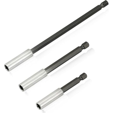 [NIEMALS VERWENDET] Magnetische Verlängerungsstange für elektrischen Bohrer-Bit-Verlängerungshalter, 1/4 Sechskant, Länge 75/100/150 mm