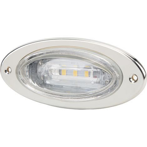 Projecteur LED marine IP66 étanche pour pont, couvercle en acier inoxydable, éclairage blanc froid 12V DC (1/5)