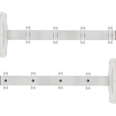 TENDER FIL tendedero de pared 4 poleas blanco juego , Tendedero de pared 4 poleas. Ideales para exteriores. Su sistema de polea permite fácil acceso a todo el cordaje desde un mism (1/3)