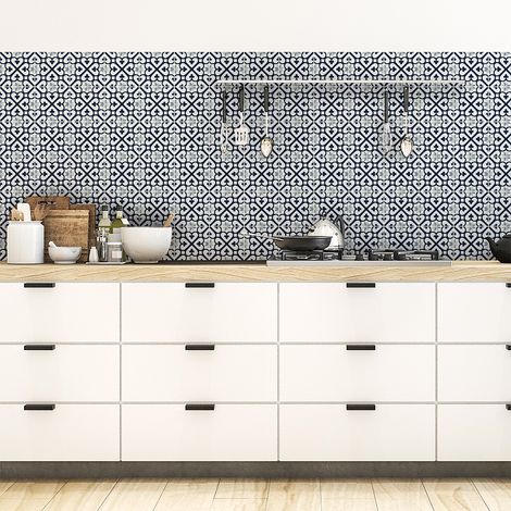 Sticker Mural Carrelage adhésif Cuisine Salle de Bain - 60 STICKERS CARRELAGES AZULEJOS FILMONENA - 60stickers10x10cm (1/5)
