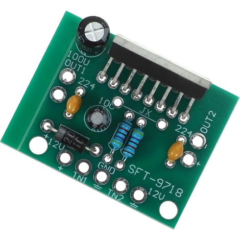 D'amplificateur Audio Plastique Carte Tda7297 15w 15w 2.0 Stéréo Connexion Flexible pour Projet DIY Audio Alimentation 12v Dc (1/5)