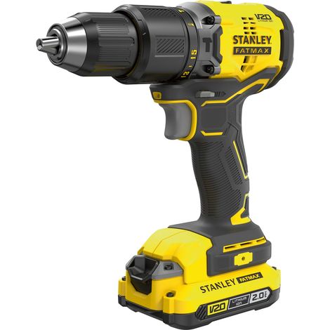 Stanley FATMAX SFMCD715B Trapano 18 V V20, Brushless, Mandrino 13 mm Solo Corpo