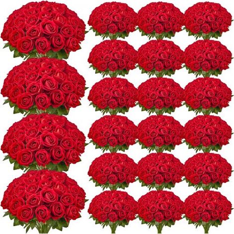 Fiori Artificiali, 500 Pezzi di Rose Finte in Schiuma (1/5)