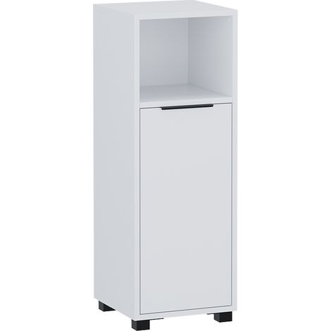 Armario mediano Alina, Blanco, 30 x 86 cm con 3 compartimentos, Vicco (1/5)